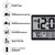 Sharp Atomic Clock with 4-Inch Display, Outdoor Sensor, Battery Powered