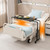 LINGMI Recliner Table, Overbed Table with Wheels Adjustable Height and Length Over Bed Desk, Hospital Heavy Duty Metal Leg Laptop Stand Tray