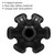 Cane Tips 3/4 Inch Heavy Duty, Self Standing Rubber Walking Cane Tip Cane Stand, 6 Support Rubber Foot for Walking Canes, Walking Sticks, Folding Canes
