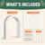 XL Cat Door for Interior Doors Easy to Install in Minutes, No-Flap, White