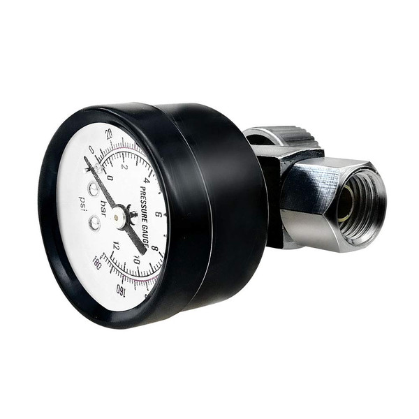 Beduan Water Pressure Regulator Valve, G-1/4" Male Water Pressure Reducer Adjustable Control Valve with Gauge