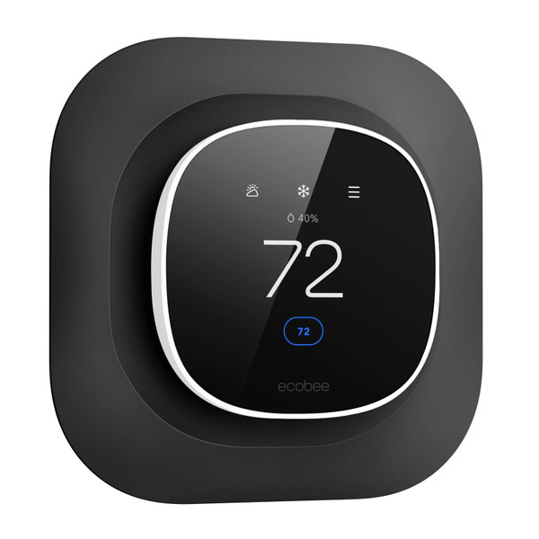CaseBot Wall Plate For Ecobee Smart Thermostat Essential 2025, Black