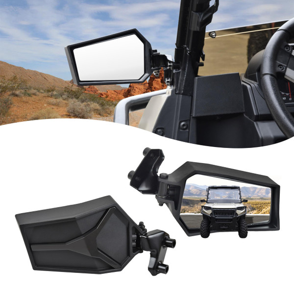 SAUTVS Side Mirrors for Polaris Ranger 1000/XP 1000/Crew 2018-2026