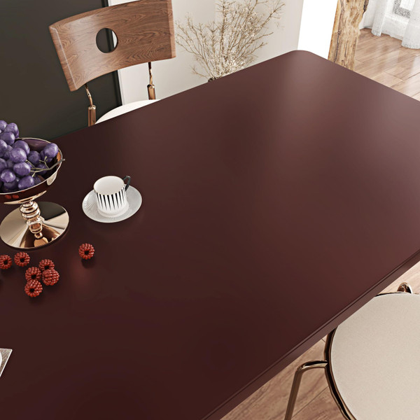 Wallderful Luster Burgundy Peel and Stick Wallpaper Dark Red Contact Paper Self Adhesive Maroon Wallpaper for Bedroom Countertops Cabinets Renter Friendly Solid Color Vinyl Wall Paper 15.75"x78" Retro