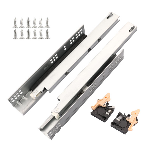 Hitess 6 Pair 14 Inch Undermount Soft Close Drawer Slides Full Extension