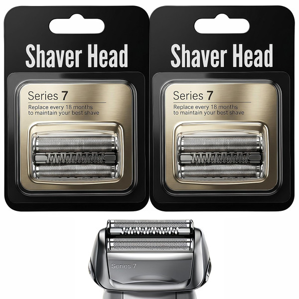 2 Pack Series 7 70S Replacement Shaver Head, Compatible with Braun Series 7 S7 Electric Razors - Fits 795, 790cc, 7899cc, 720cc, 720s, 750, 760, 7383, 9565, 9585, 799, 797