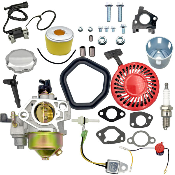 Gbeneiac GX390 Recoil Starter Carburetor Air Filter Assembly kit