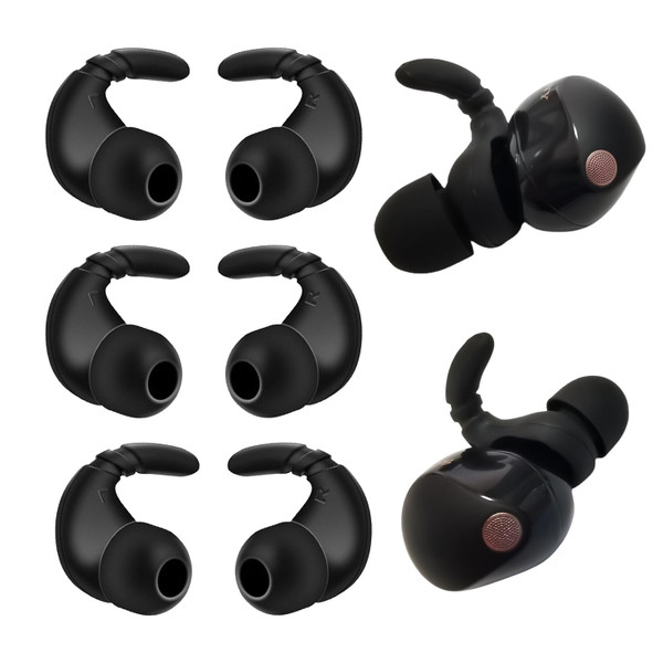 Silicone Anti-Slip Ear Hooks for Sony WF-1000XM5, Replacement Earbuds Tips