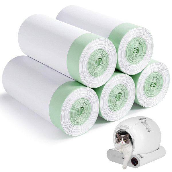 Cat Litter Box Liners For Meowant, 100 Count, 20 x 18 In, White