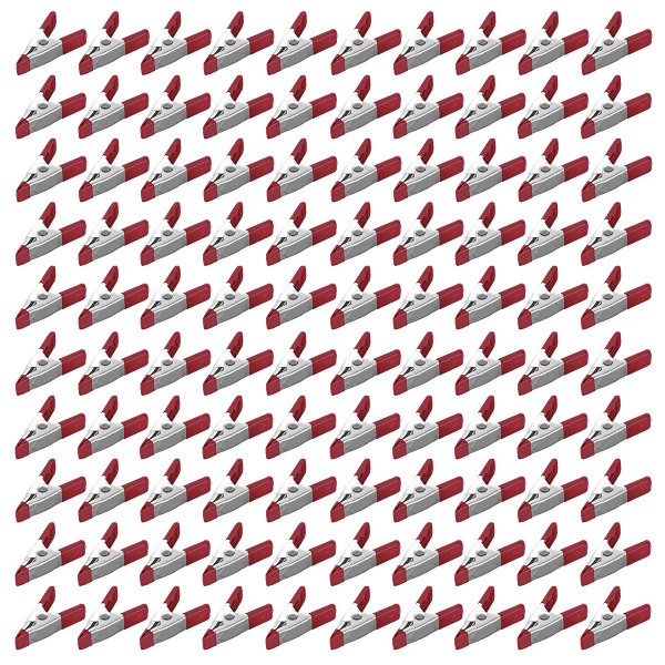 Lot of 100 2" inch Spring Metal Clamps - Wholesale Bulk
