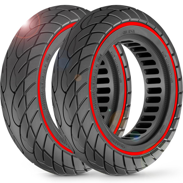 BANGTING 2-Pack 10x2.125 Tubeless Scooter Tires - Fits Models: 8.5x2.0, 8½x2, 50-75-6.1, 10×2.0, 10×2-6.1, 10×2(54-152) | Verify Rim Size: 6.5-6.65" Diameter & 1.26-1.34" Width | Puncture-Resistant