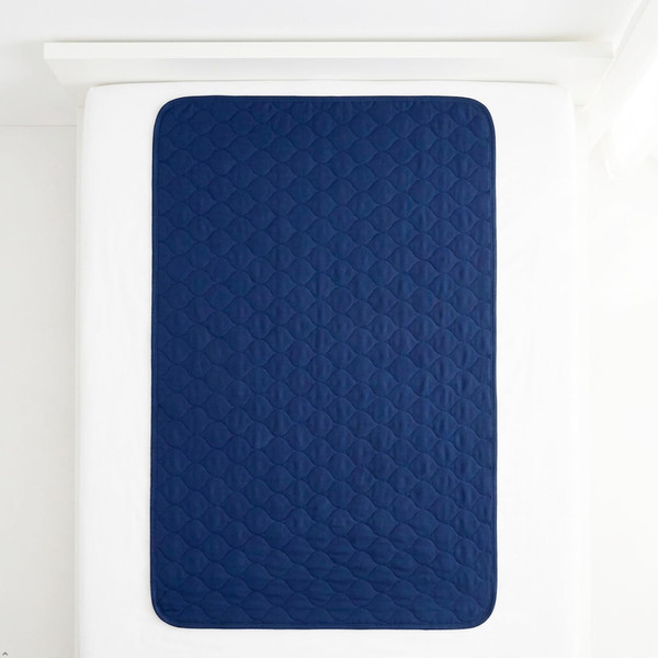 Carebore Reusable Incontinence Bed Pads 34" x 36", Pack of 2, Navy