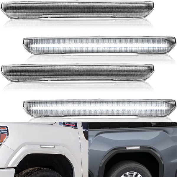 NJSBYL LED Side Marker Light for 2020-2025 GMC Sierra 2500HD 3500HD