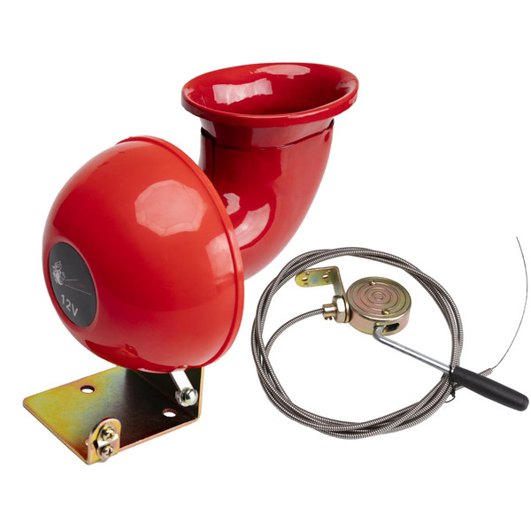 FARBIN Raging Bull Horn with Pull Lanyard, Air Horn with Manual Pull Lever