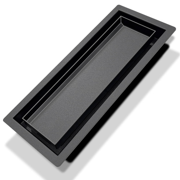 4x12 Floor Register, Durable Steel Flush Mount Vent with 50% Higher Airflow