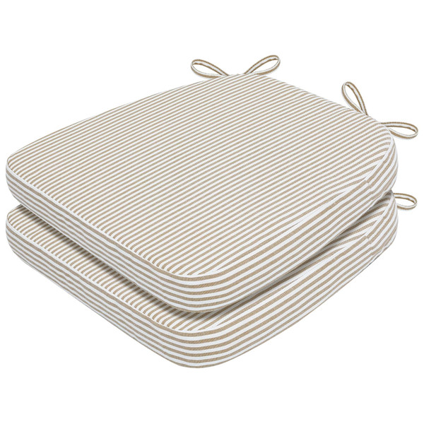 AAAAAcessories Chair Cushions for Dining Chairs, 17 x 16 x 2 in, Set of 2