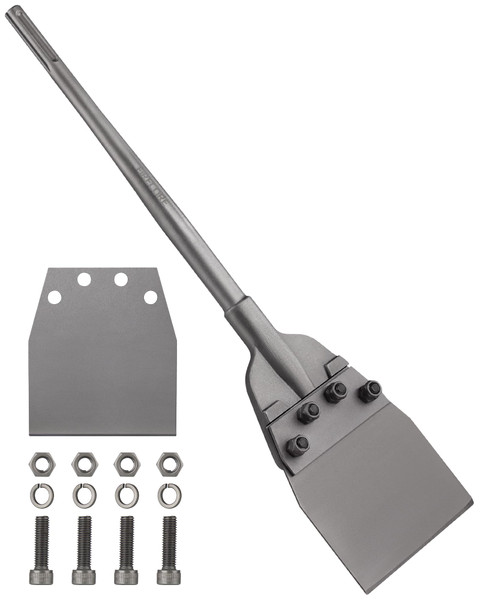 Firecore 6 Inch by 25 Inch SDS Max Floor Scraper Set with Replacement Blade
