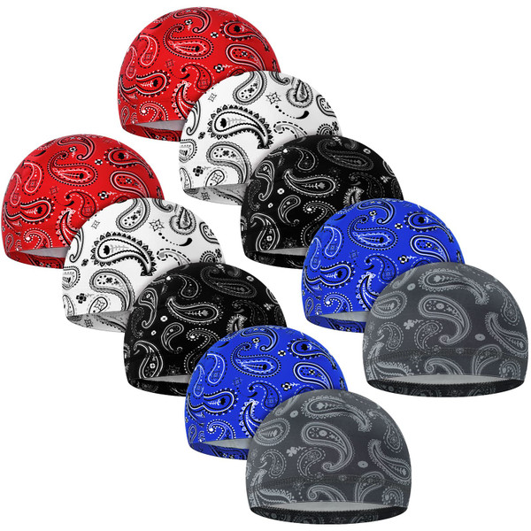 Tarpop 10 Men Skull Caps Helmet Liner