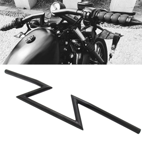 AnXin 7/8" 22MM HandleBar Z Handle Bars Universial For Sportster Cruiser XL 883 1200 Custom Chopper Softail Dyna Street Bob Black