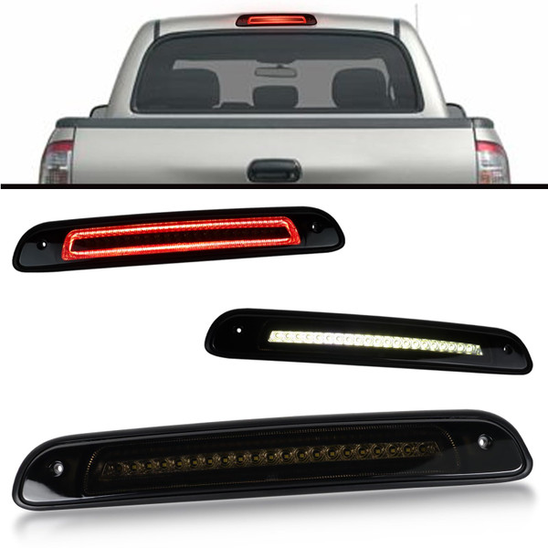 ULTRALTH Smoke LED 3rd Third Brake Light for 2000-2006 Toyota Tundra Truck | High Mount Stop Lamp Assembly Center tail Light White Rear Cab Tail Cargo Light | Bed Reverse Lights OEM 815700C010