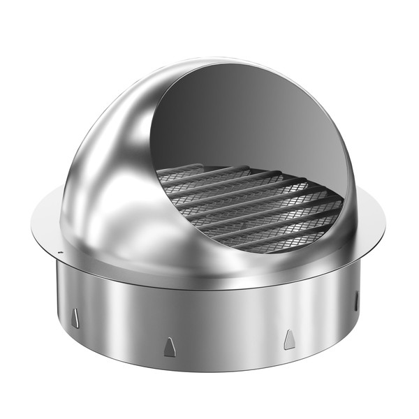 12 Inch Dryer Vent Cover Stainless Steel Round Air Ventilation Dryer Exhaust Vent Wall Vent Cover Ventilation Grill Hood