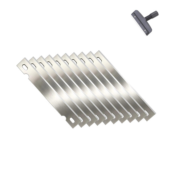 Carefree Fish Aquarium Scraper Blades 10Pcs for 4IN1 6IN1 7IN1 9IN1 Cleaning Tools Long Handle Algae Cleaner