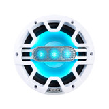 MM804 - MARINE 8" 2-WAY SPKR B&W GRILLES WITH RGB LED