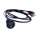 MXUSBA Round Aux and USB port