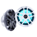 MXA80L MXA 8" Marine Grade Coaxial Speakers w/RGB LED - Pair