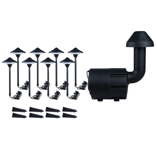 LSKIT8B 8 Pack Landscape Speaker Light, Black Finish