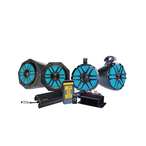 GENPRO4 Gen Front Pods, Source, Rear Pods, 4Ch Amp