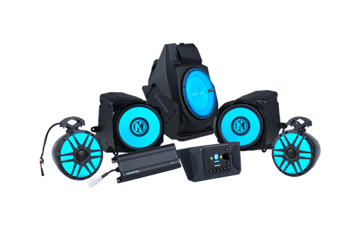 RZRPROPAK4P Rzr Front Pods, Source, Rear Pods, 4Ch Amp, Sub