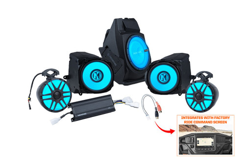 RZRPRORCPAK4P Rzr Front Pods, Source, Rear Pods, 4Ch Amp, Sub W/Ride Com