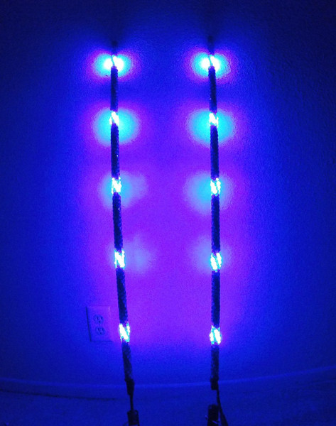2ft Level 3 Cyclone LED Whip Light for UTV, SXS & ATV (Single)