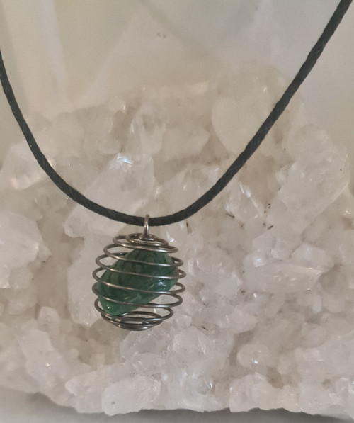 Necklace - Quartz Green