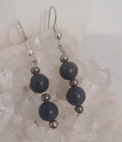 Earrings - Sodalite