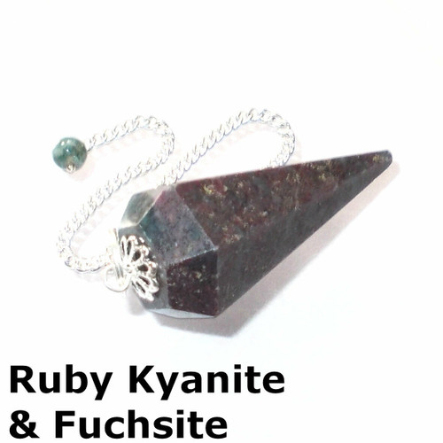 Pendulum - Ruby Kyanite & Fuchsite Pendulum - Ruby Kyanite & Fuchsite