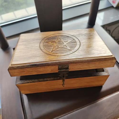 Wooden Box - Pentagram Wooden Box - Pentagram
