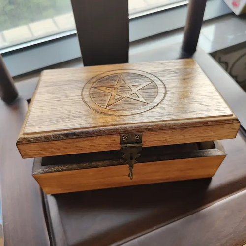 Wooden Box - Pentagram