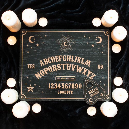 Talking or Spirit Board With Planchette - Black Talking or Spirit Board With Planchette - Black