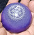 Resin Angel - Dome - Purple Silver Flower of Life