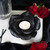 Tealight Candle Holder - Black Rose Resin