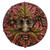 Green Man Round Face Plaque
