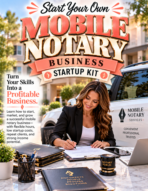 How to Start a Mobile Notary Business | Complete Startup Kit