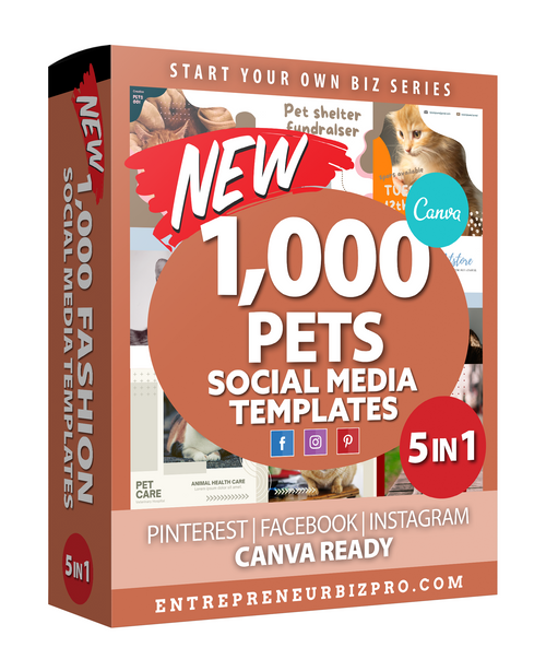 1,000+ PETS 5 in 1 - Social Media Bundle