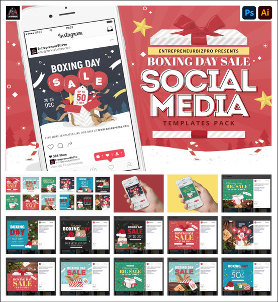 Social Media Packs - Boxing Day Social Media Packs - Boxing Day