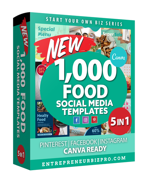 1,000+ FOOD 5 in 1 - Social Media Bundle