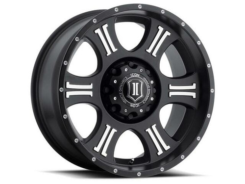 ICON Shield 20" Wheel Satin Black & Machined Finish