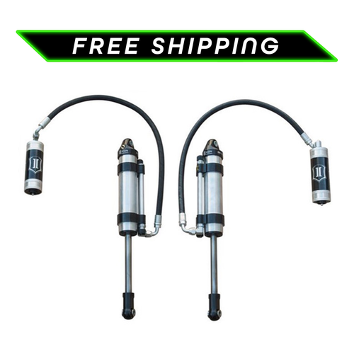 SD ICON 2003+ 4Runner/FJ Cruiser OMEGA Series Bypass Remote Reservoir Front S2 Secondary Shocks