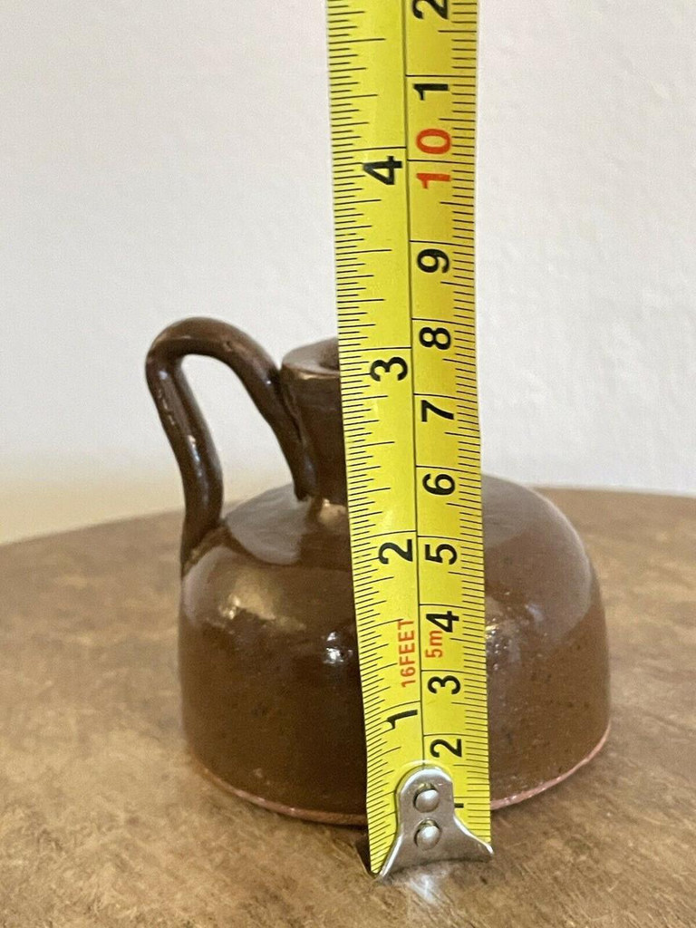  Shirley Luck's Ware Brown Mini Jug 1991 North Carolina Pottery 